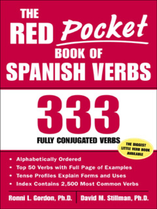Title details for The Red Pocket Book of Spanish Verbs by Ronni L. Gordon - Available